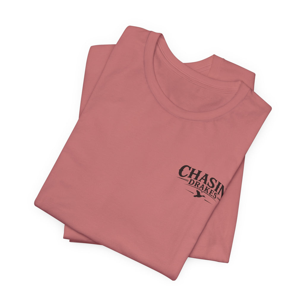 Waterfowl Bow Pattern Graphic Tee — Chasin' Drakes Chest Logo