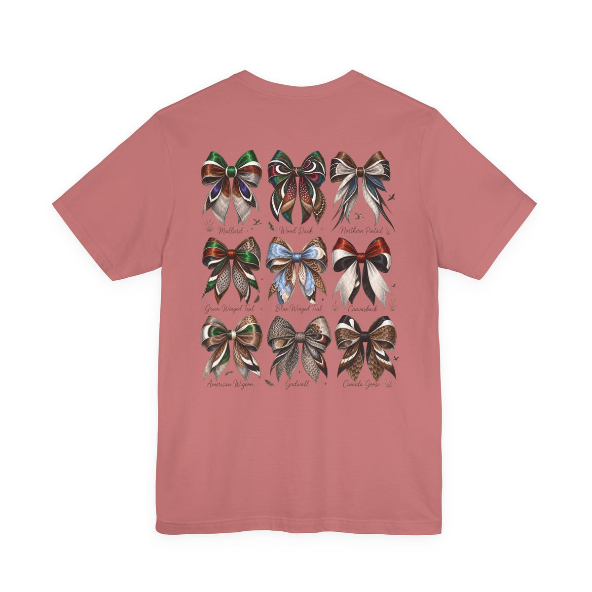 Waterfowl Bow Pattern Graphic Tee — Chasin' Drakes Chest Logo