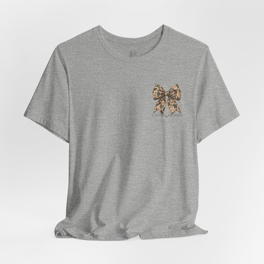Vintage Camo Bow T-Shirt | Chasin’ Drakes Waterfowl Hunting Tee