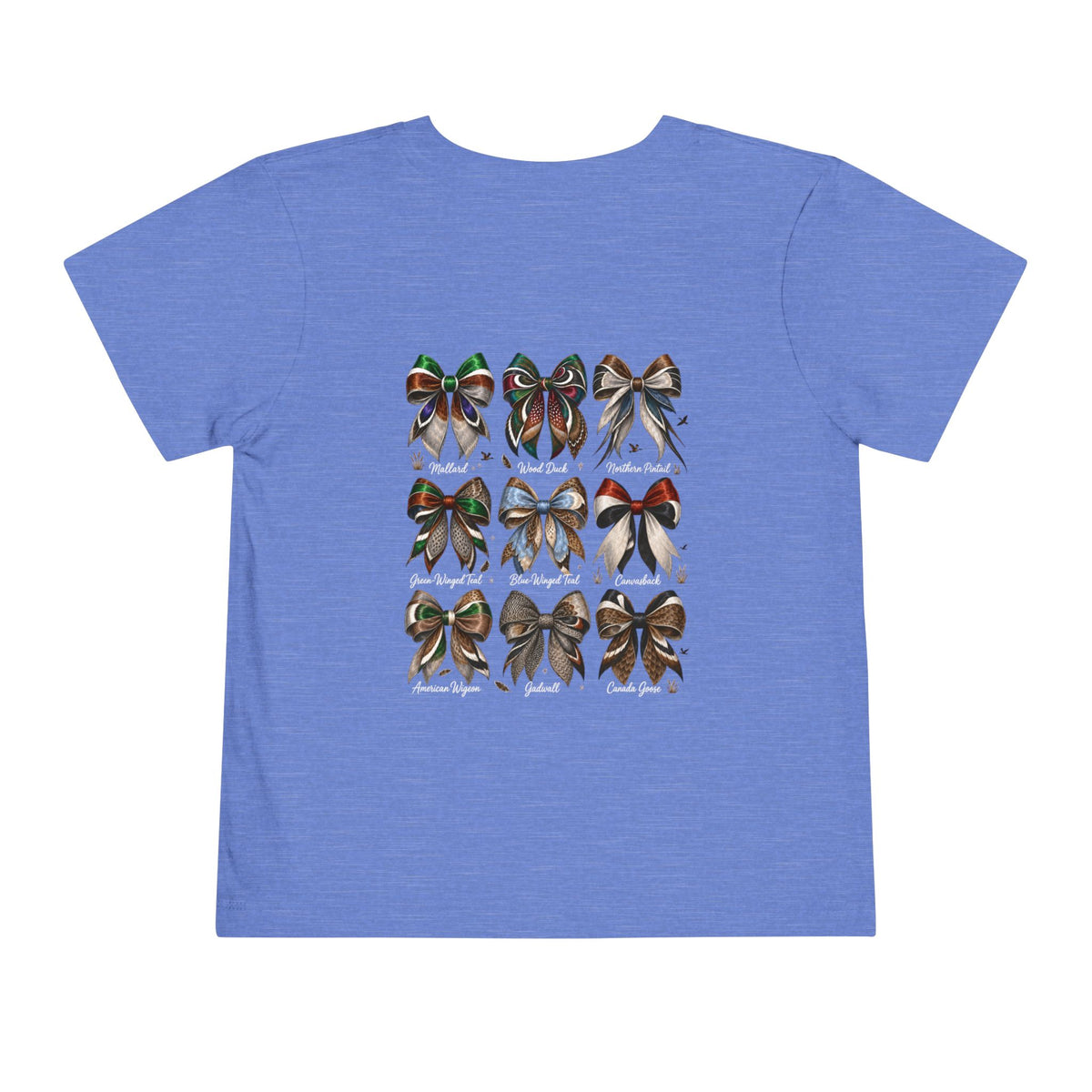 Toddler Tee — Waterfowl Bows Graphic Shirt (Chasin' Dreams)