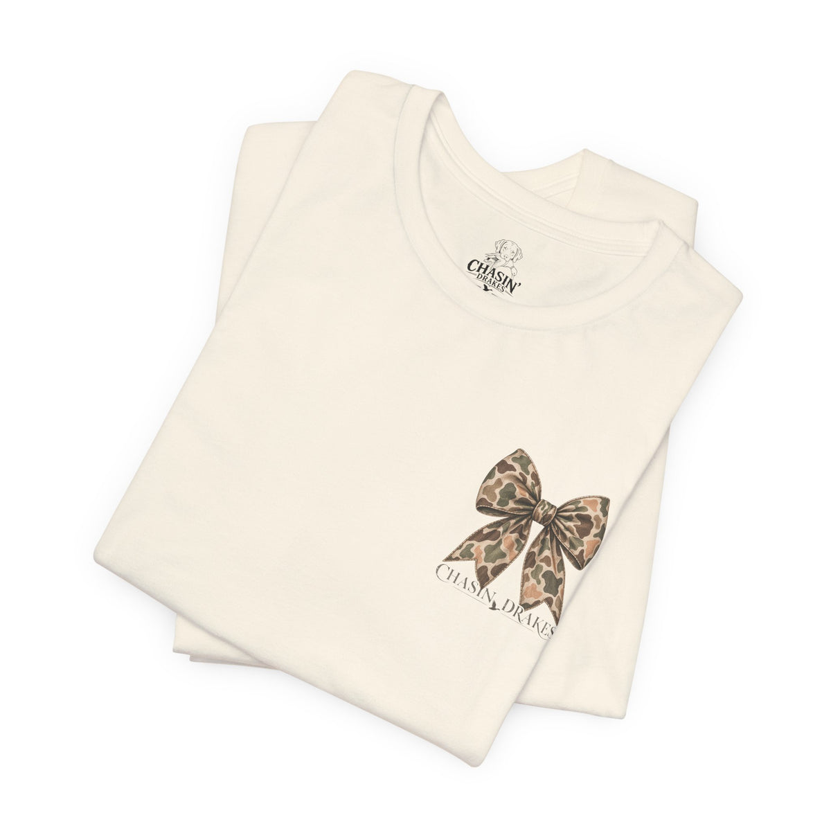 Vintage Camo Bow T-Shirt | Chasin’ Drakes Waterfowl Hunting Tee