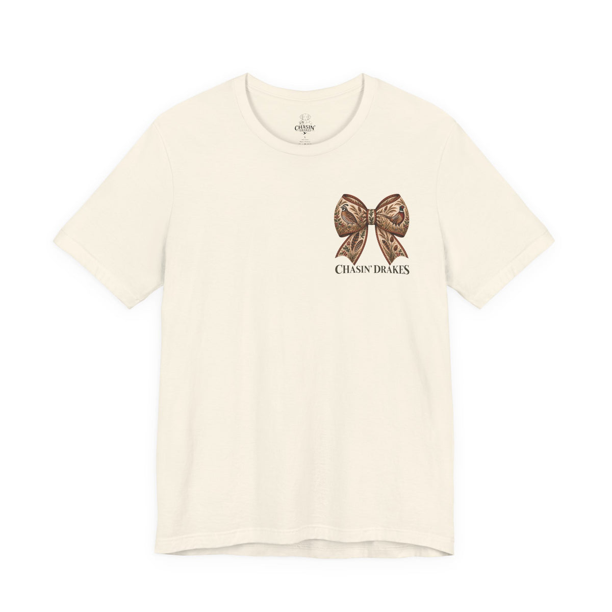 Field Dog Coquette Bow T-Shirt | Hunting Dog & Upland Bird Shirt | Chasin’ Drakes
