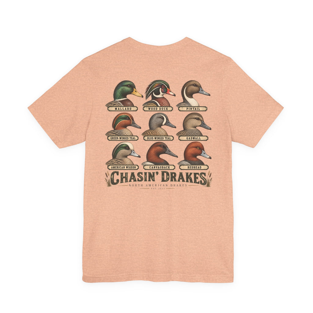Chasin’ Drakes Waterfowl Drake Grid T-Shirt | Vintage Duck Hunting Shirt