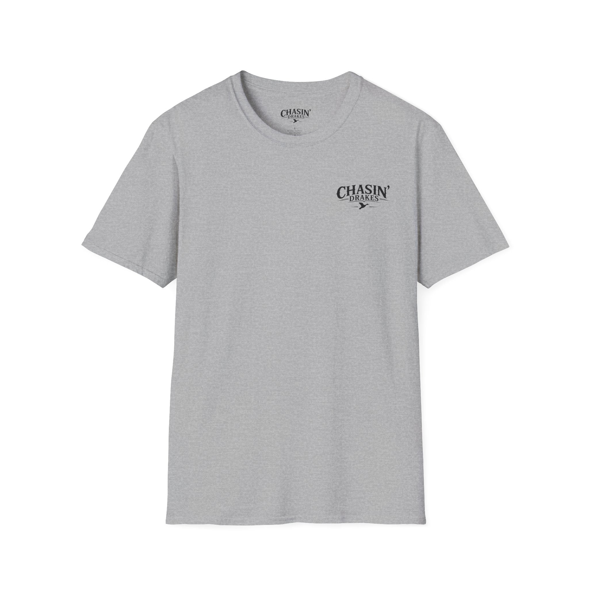 Chasin' Drakes Logo T‑Shirt — Minimal Hunting Graphic Tee