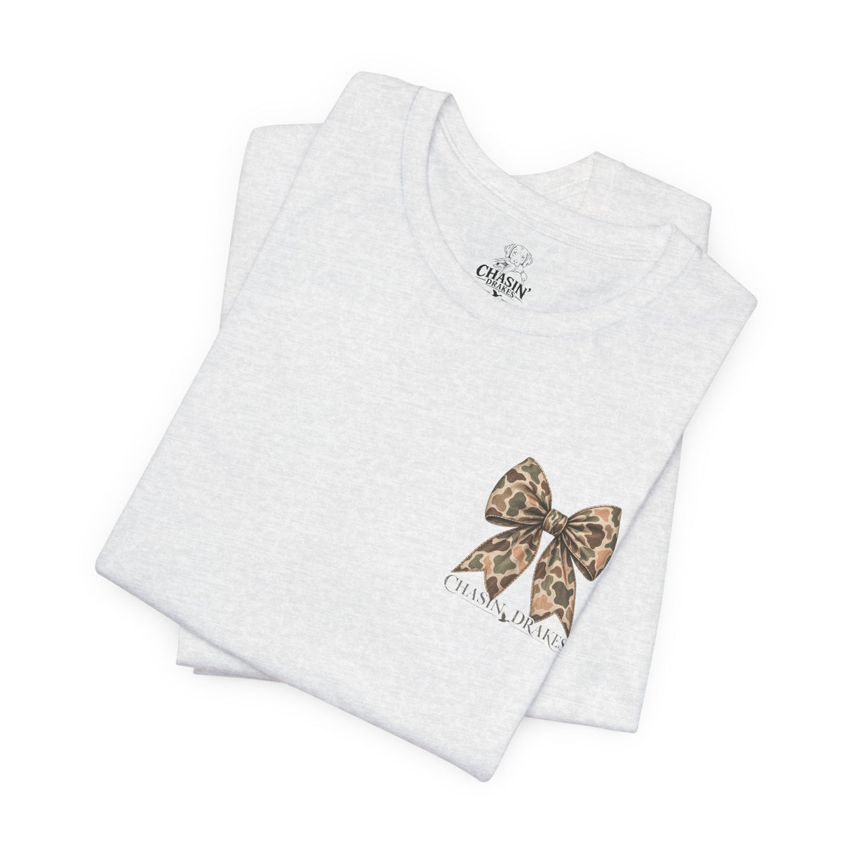 Vintage Camo Bow T-Shirt | Chasin’ Drakes Waterfowl Hunting Tee