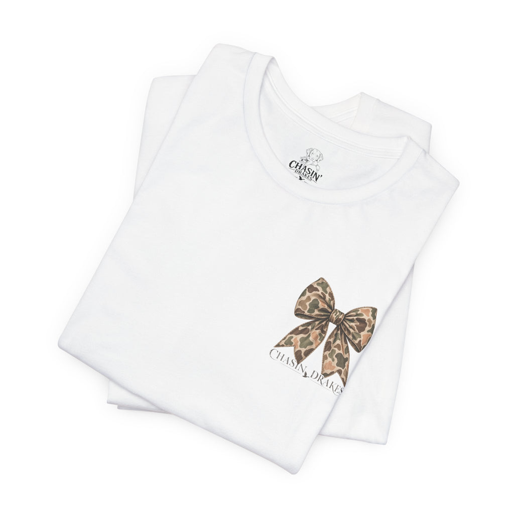 Vintage Camo Bow T-Shirt | Chasin’ Drakes Waterfowl Hunting Tee