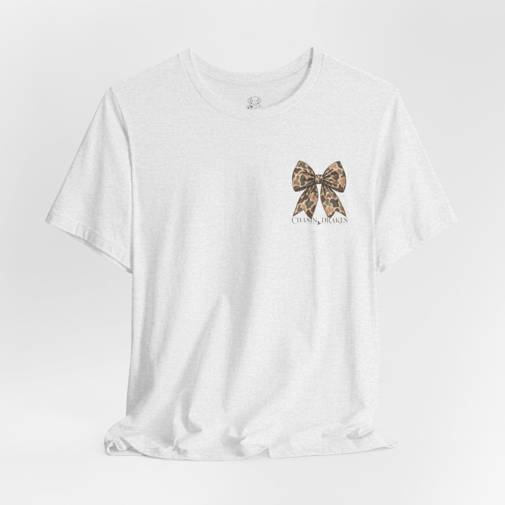 Vintage Camo Bow T-Shirt | Chasin’ Drakes Waterfowl Hunting Tee