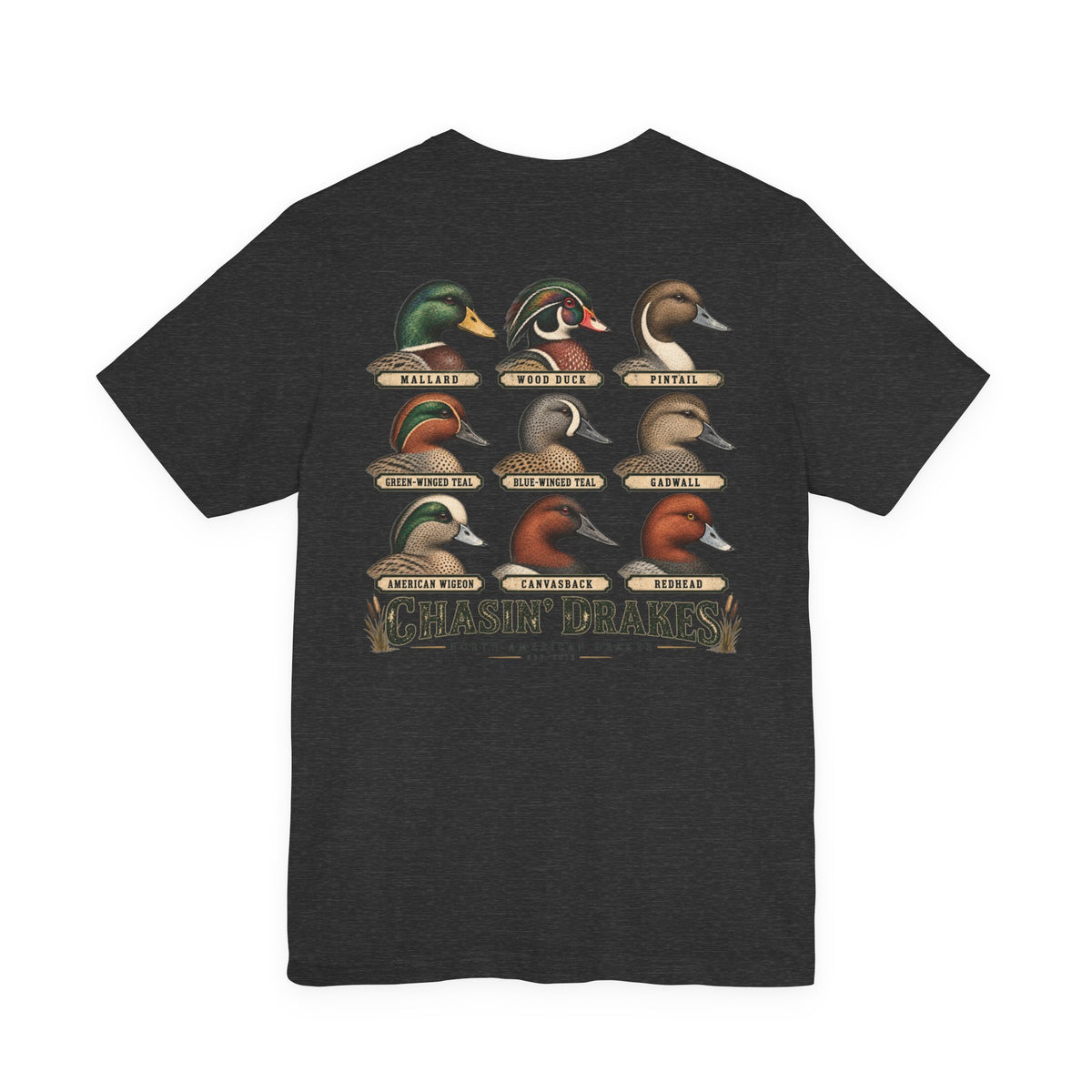 Chasin’ Drakes Waterfowl Drake Grid T-Shirt | Vintage Duck Hunting Shirt