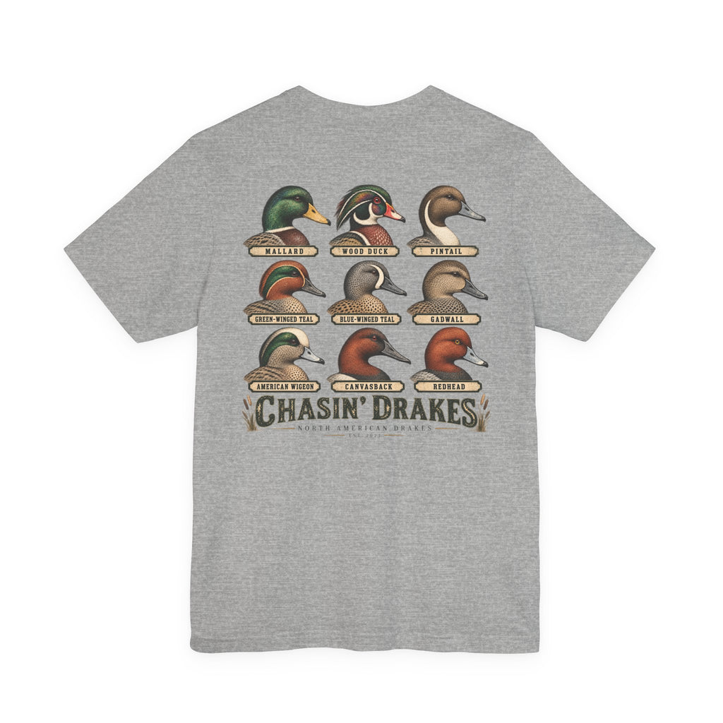 Chasin’ Drakes Waterfowl Drake Grid T-Shirt | Vintage Duck Hunting Shirt