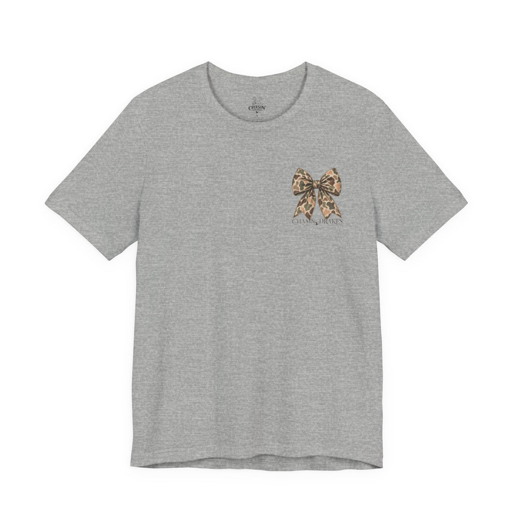 Vintage Camo Bow T-Shirt | Chasin’ Drakes Waterfowl Hunting Tee