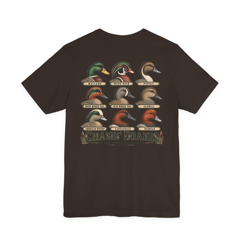 Chasin’ Drakes Waterfowl Drake Grid T-Shirt | Vintage Duck Hunting Shirt
