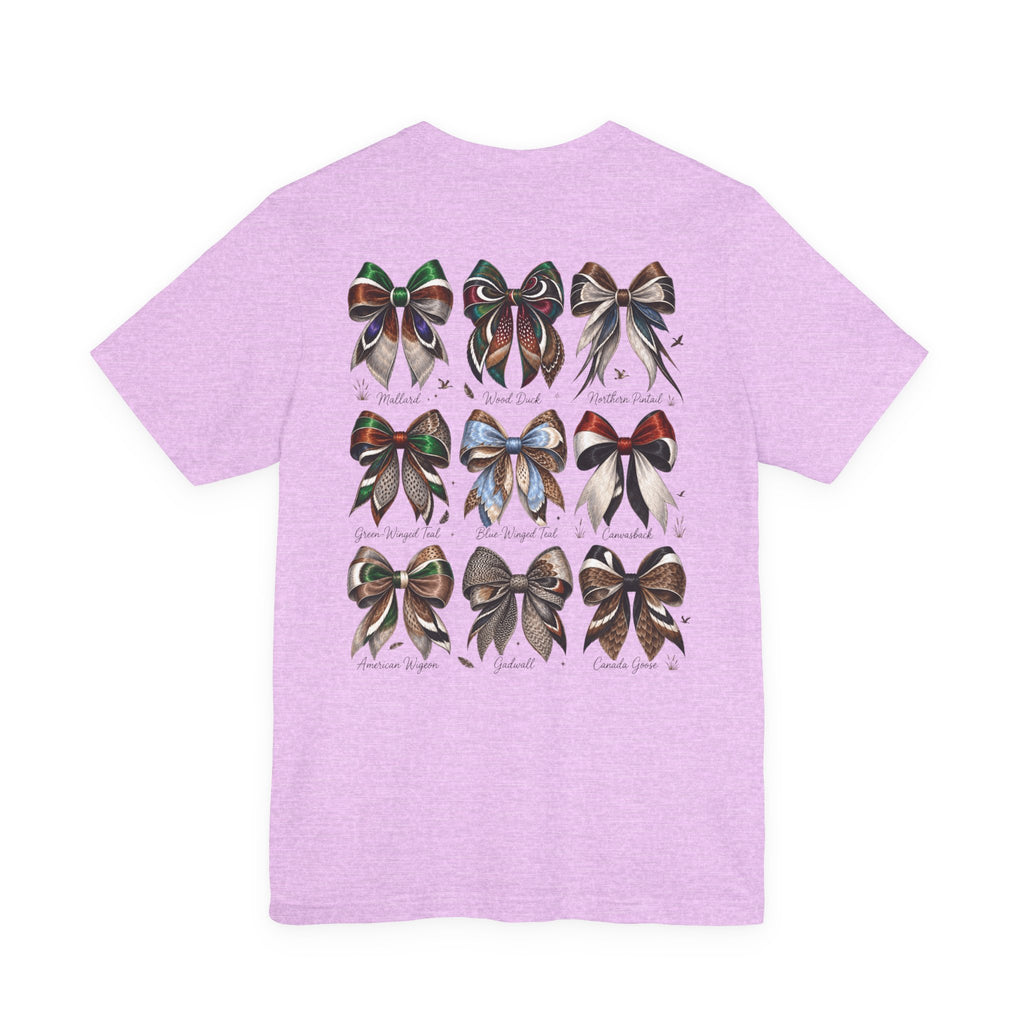 Waterfowl Bow Pattern Graphic Tee — Chasin' Drakes Chest Logo