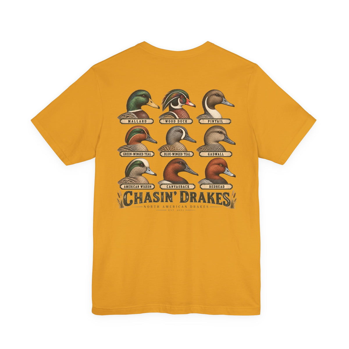 Chasin’ Drakes Waterfowl Drake Grid T-Shirt | Vintage Duck Hunting Shirt