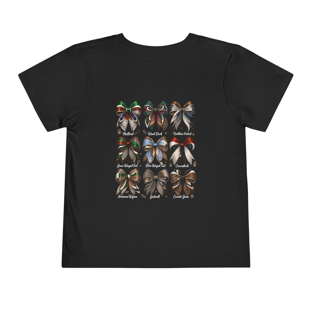 Toddler Tee — Waterfowl Bows Graphic Shirt (Chasin' Dreams)