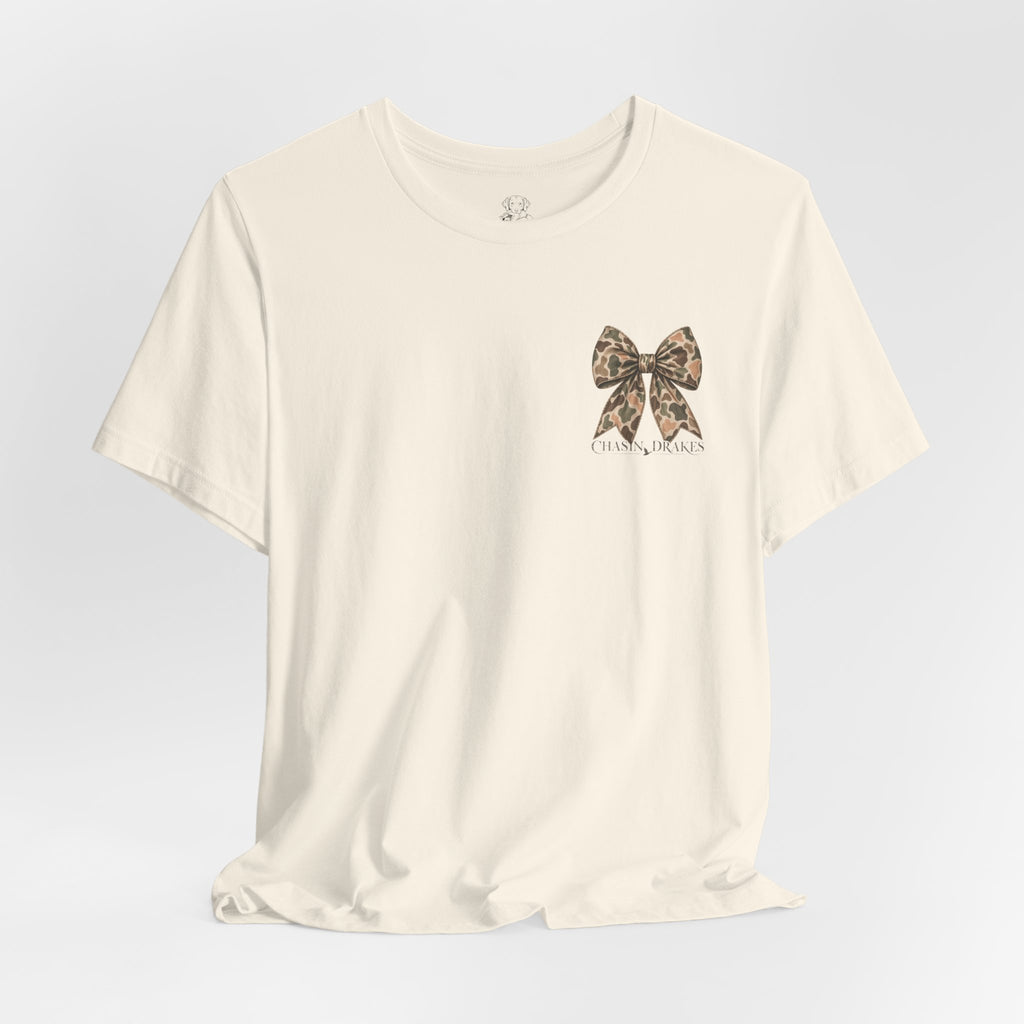 Vintage Camo Bow T-Shirt | Chasin’ Drakes Waterfowl Hunting Tee