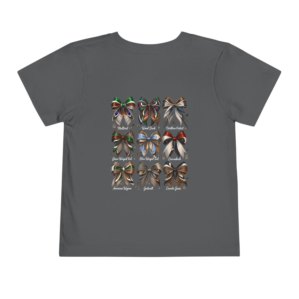 Toddler Tee — Waterfowl Bows Graphic Shirt (Chasin' Dreams)