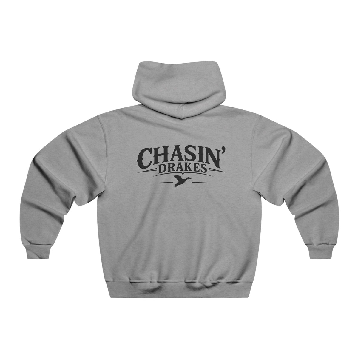 Chasin' Drakes Duck Hunting Hoodie — Heartbeat Mallard Line Art