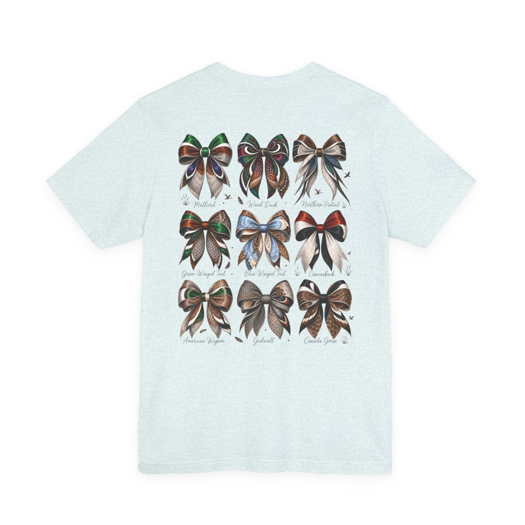 Waterfowl Bow Pattern Graphic Tee — Chasin' Drakes Chest Logo