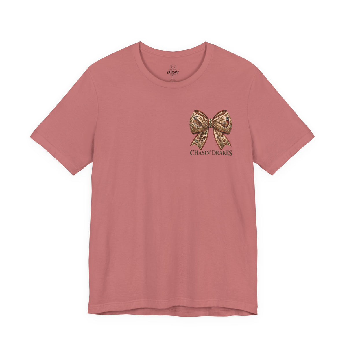 Field Dog Coquette Bow T-Shirt | Hunting Dog & Upland Bird Shirt | Chasin’ Drakes