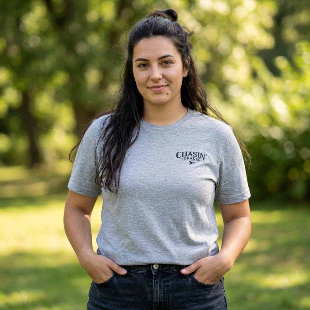 Waterfowl Bow Pattern Graphic Tee — Chasin' Drakes Chest Logo