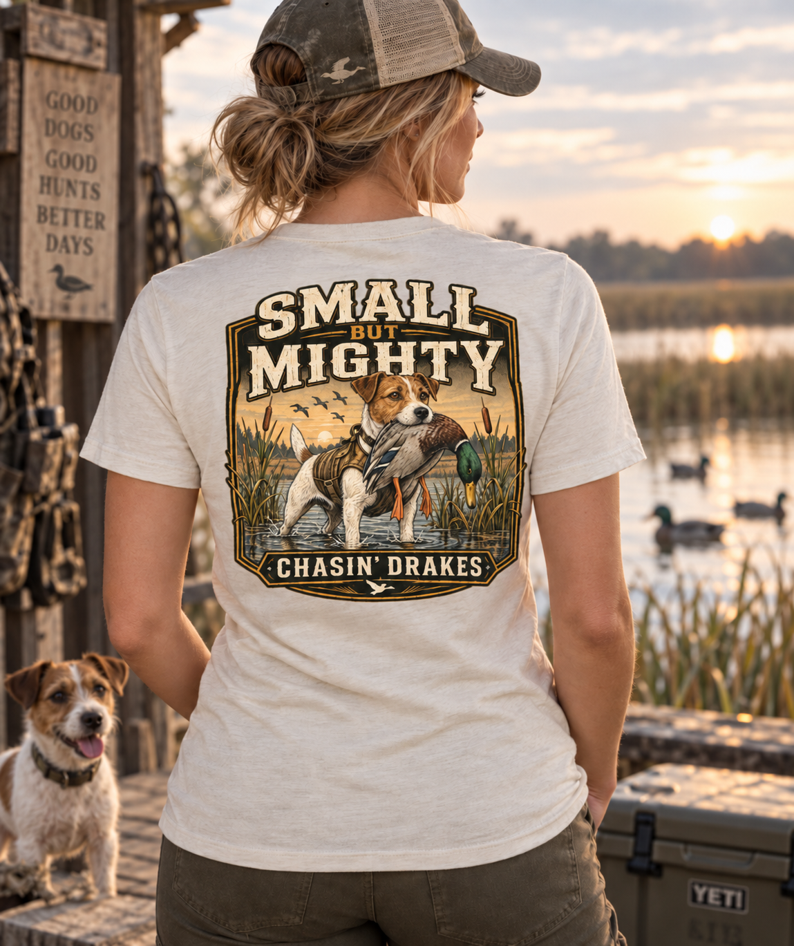 Small But Mighty Jack Russell Hunting Tee
