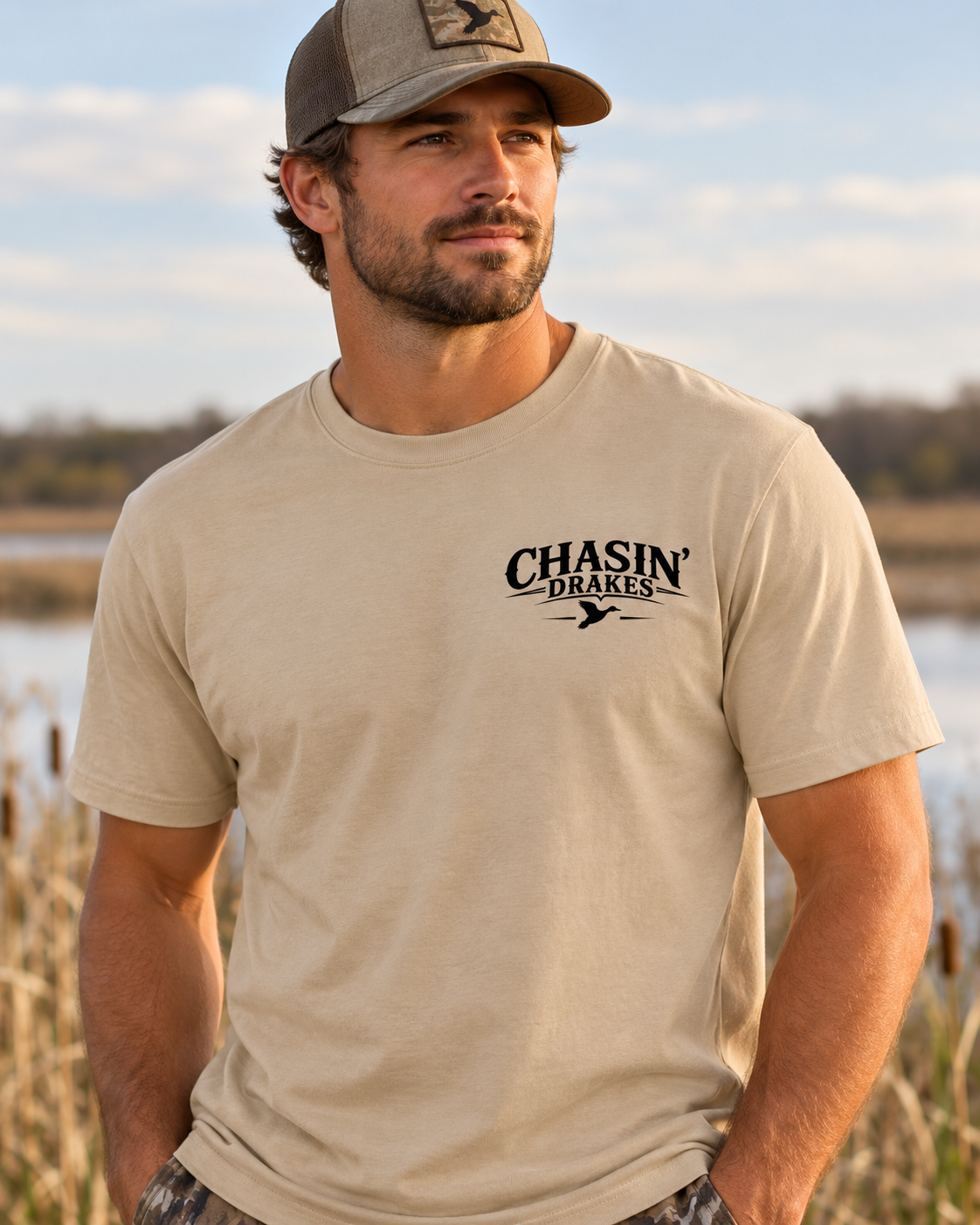 Golden Retriever Duck Hunting Shirt | Chasin’ Drakes Waterfowl Hunting Tee | Duck Dog Shirt