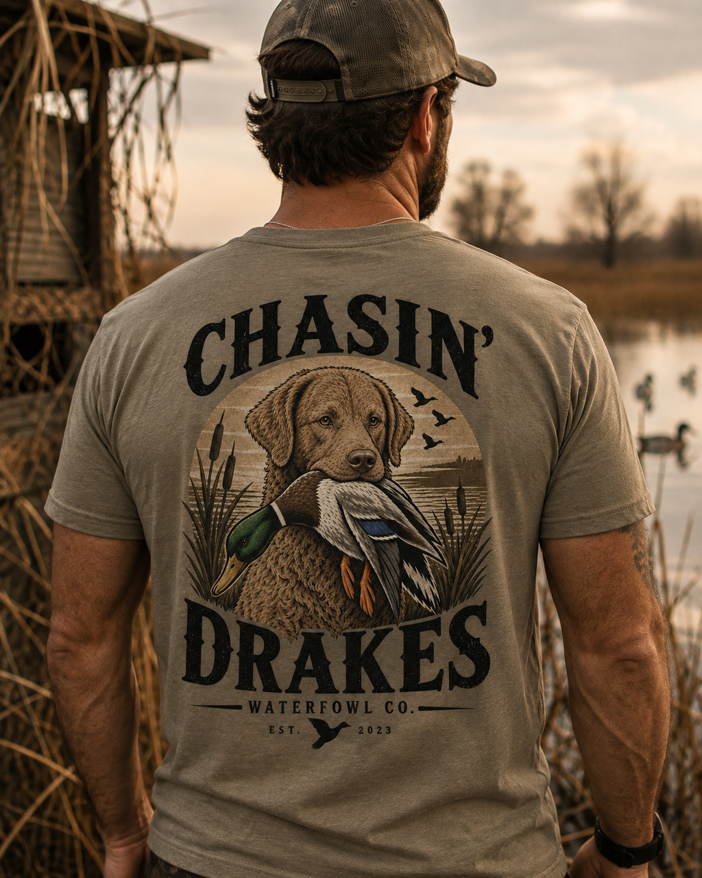 Deadgrass Chessie Waterfowl Hunting T-Shirt