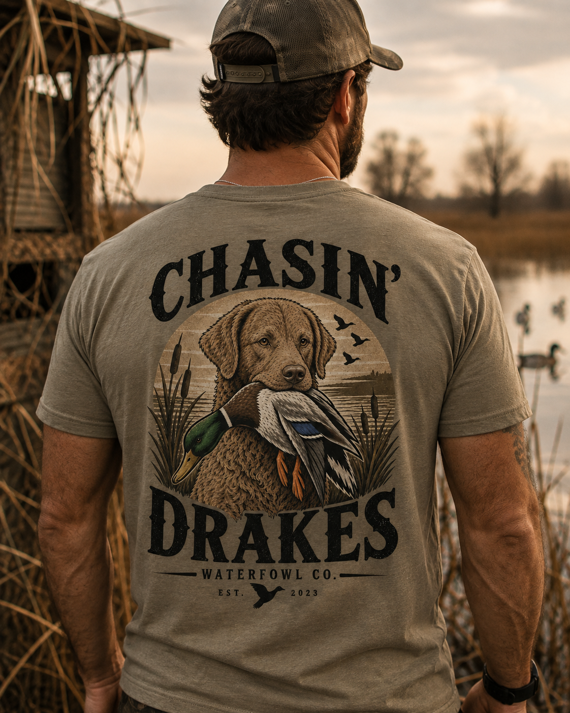 Deadgrass Chessie Waterfowl Hunting T-Shirt