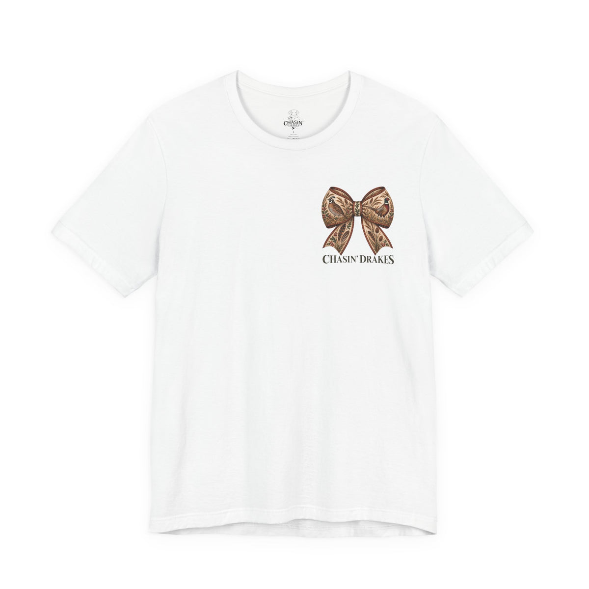 Field Dog Coquette Bow T-Shirt | Hunting Dog & Upland Bird Shirt | Chasin’ Drakes