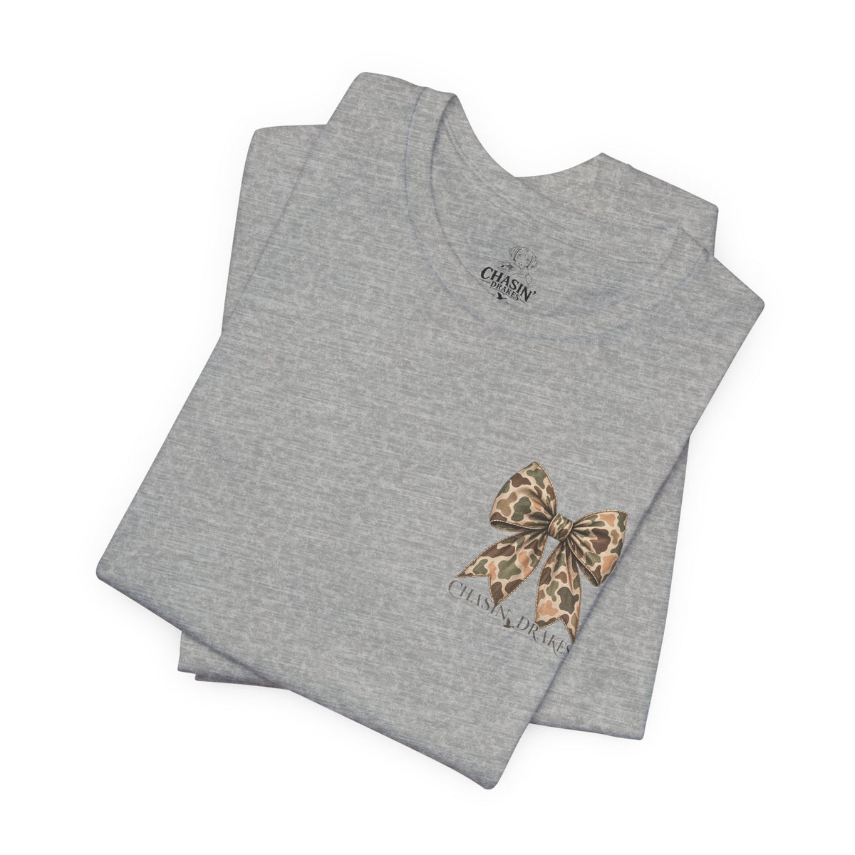 Vintage Camo Bow T-Shirt | Chasin’ Drakes Waterfowl Hunting Tee
