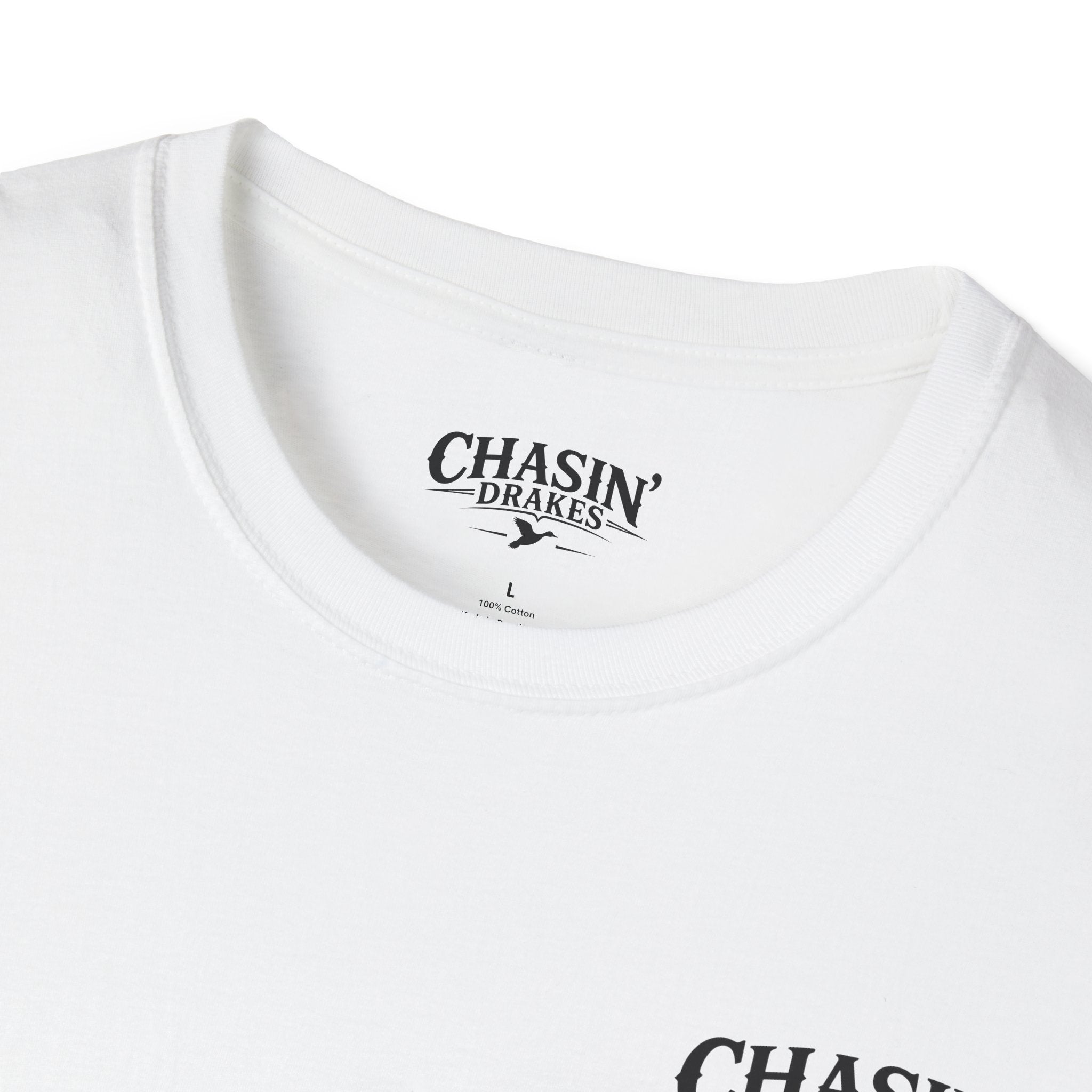 Chasin' Drakes Logo T‑Shirt — Minimal Hunting Graphic Tee