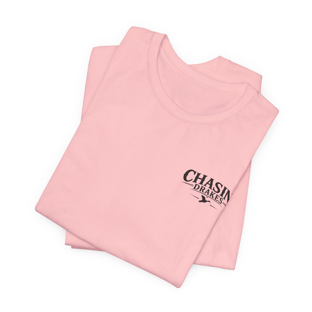 Waterfowl Bow Pattern Graphic Tee — Chasin' Drakes Chest Logo