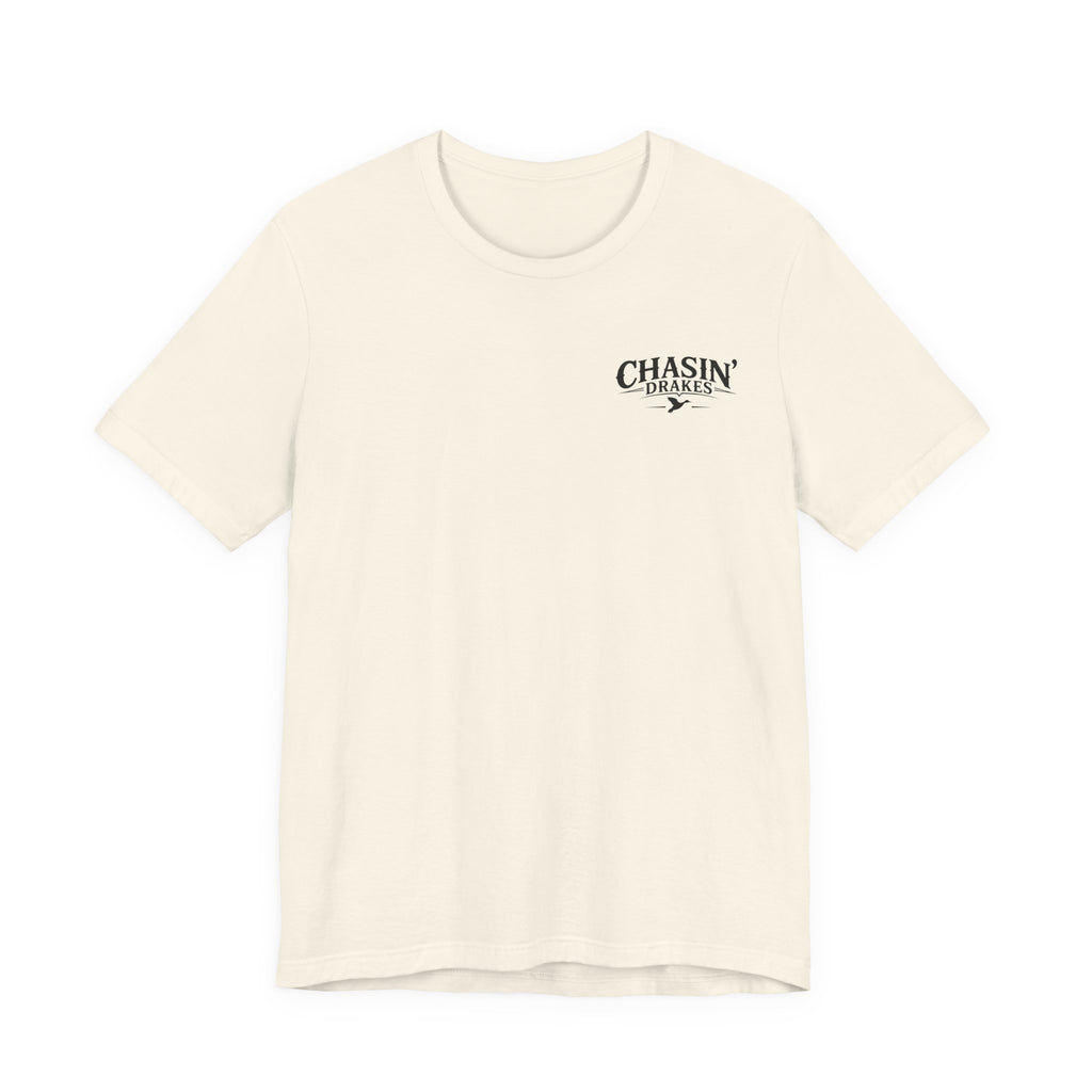 Waterfowl Bow Pattern Graphic Tee — Chasin' Drakes Chest Logo