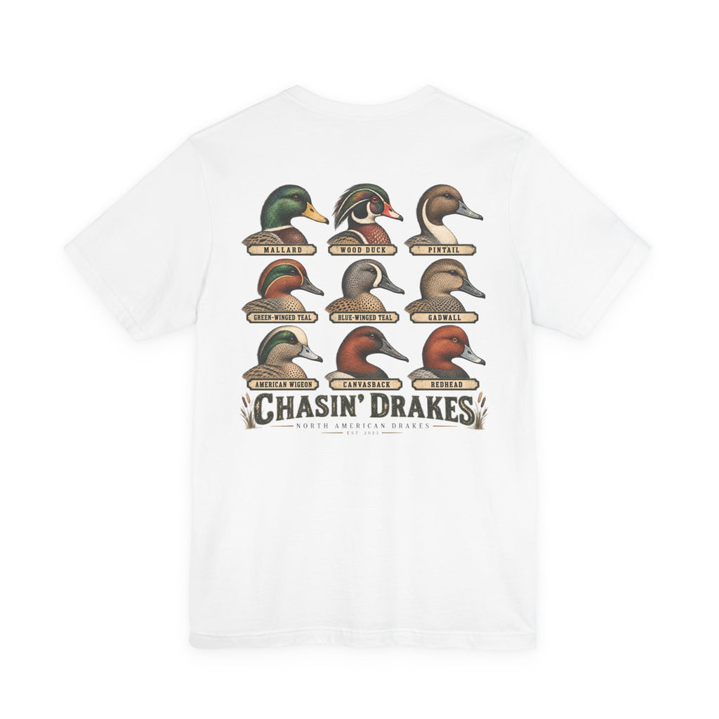 Chasin’ Drakes Waterfowl Drake Grid T-Shirt | Vintage Duck Hunting Shirt