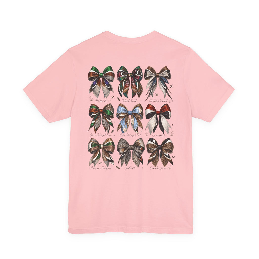 Waterfowl Bow Pattern Graphic Tee — Chasin' Drakes Chest Logo