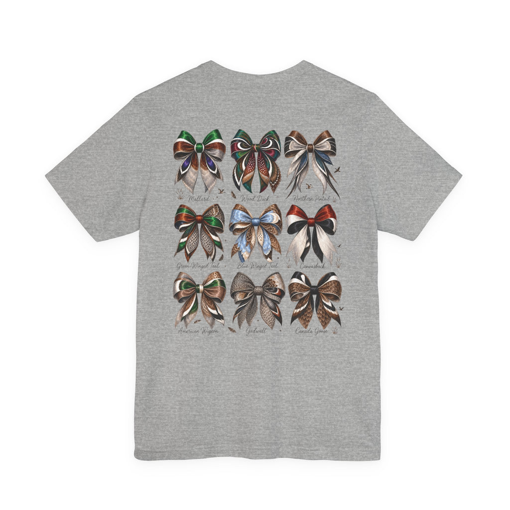 Waterfowl Bow Pattern Graphic Tee — Chasin' Drakes Chest Logo