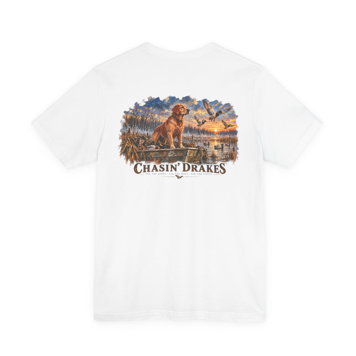 Golden Retriever Duck Hunting Shirt | Chasin’ Drakes Waterfowl Hunting Tee | Duck Dog Shirt
