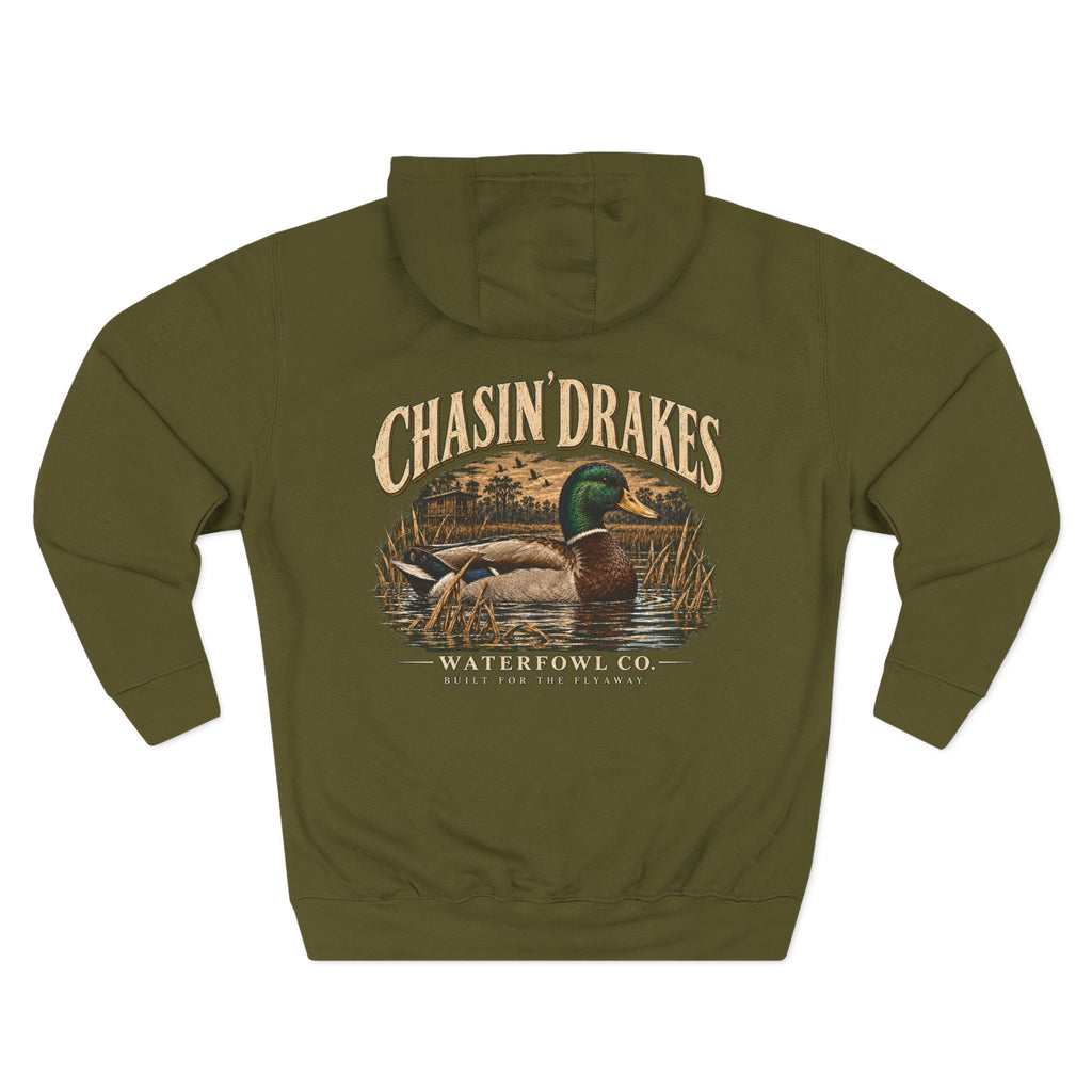 Chasin’ Drakes Mallard Heritage Hoodie | Vintage Waterfowl Hunting Sweatshirt