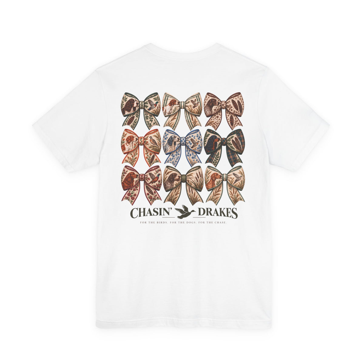 Field Dog Coquette Bow T-Shirt | Hunting Dog & Upland Bird Shirt | Chasin’ Drakes