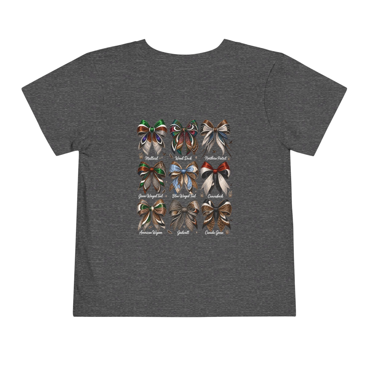 Toddler Tee — Waterfowl Bows Graphic Shirt (Chasin' Dreams)