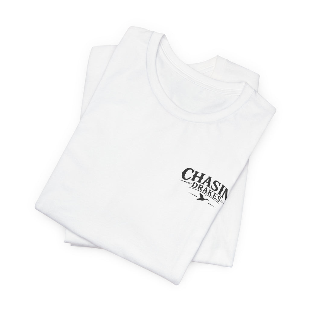 Waterfowl Bow Pattern Graphic Tee — Chasin' Drakes Chest Logo