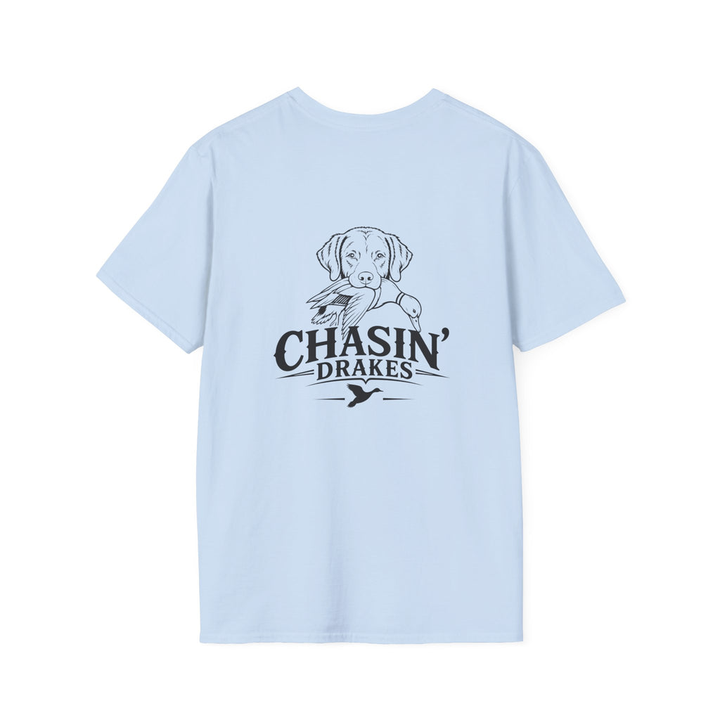 Chasin' Drakes Logo T‑Shirt — Minimal Hunting Graphic Tee