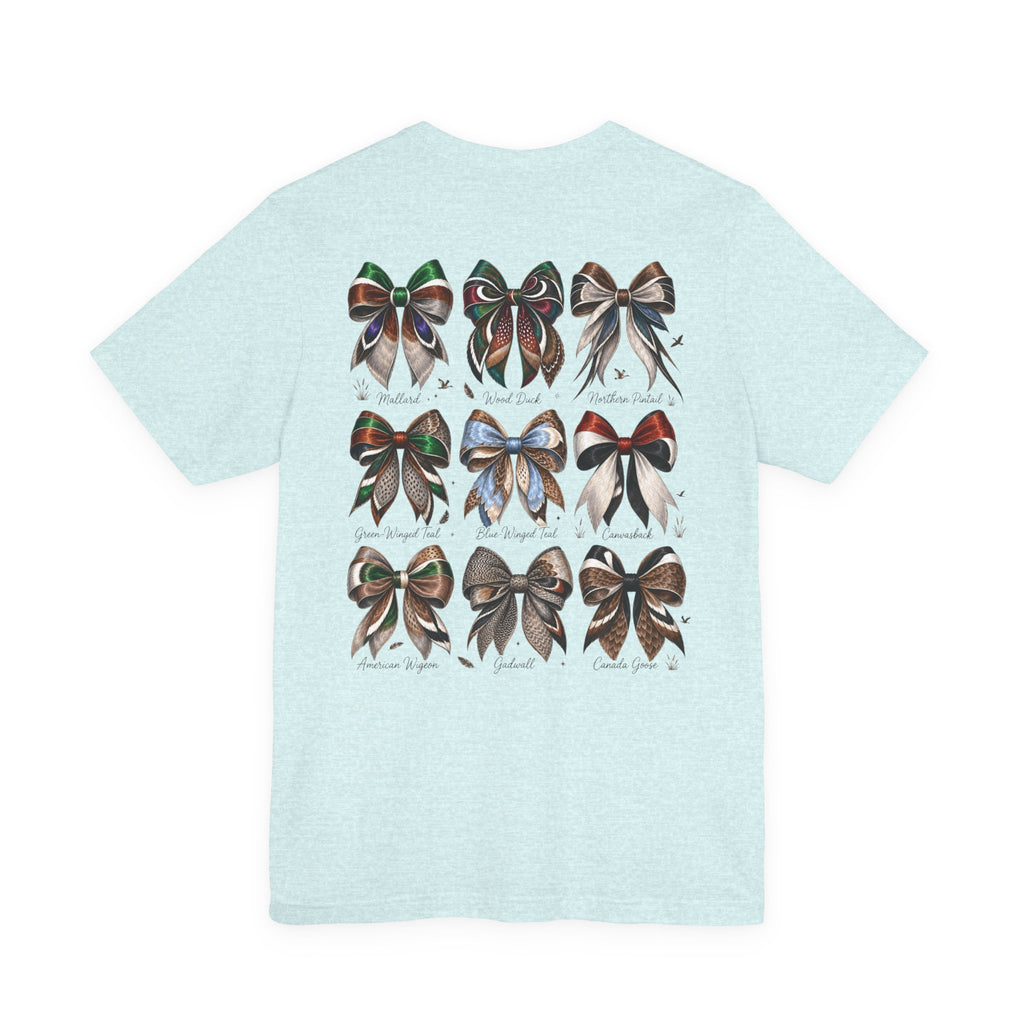 Waterfowl Bow Pattern Graphic Tee — Chasin' Drakes Chest Logo