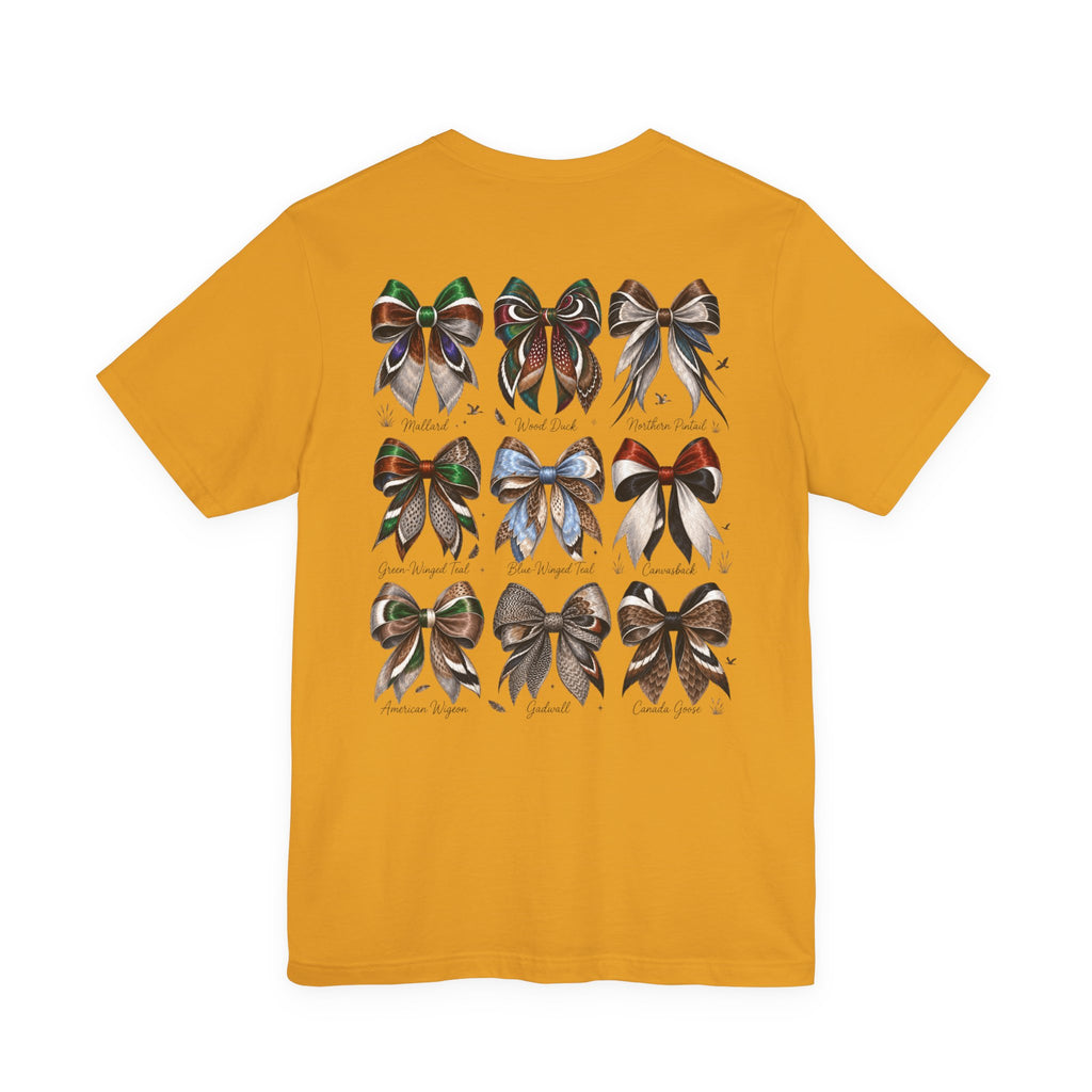 Waterfowl Bow Pattern Graphic Tee — Chasin' Drakes Chest Logo