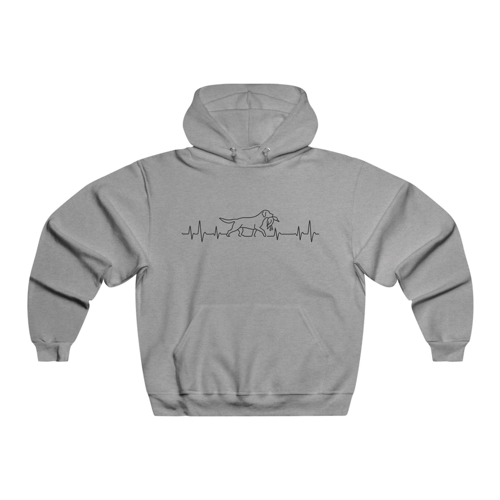 Chasin' Drakes Duck Hunting Hoodie — Heartbeat Mallard Line Art