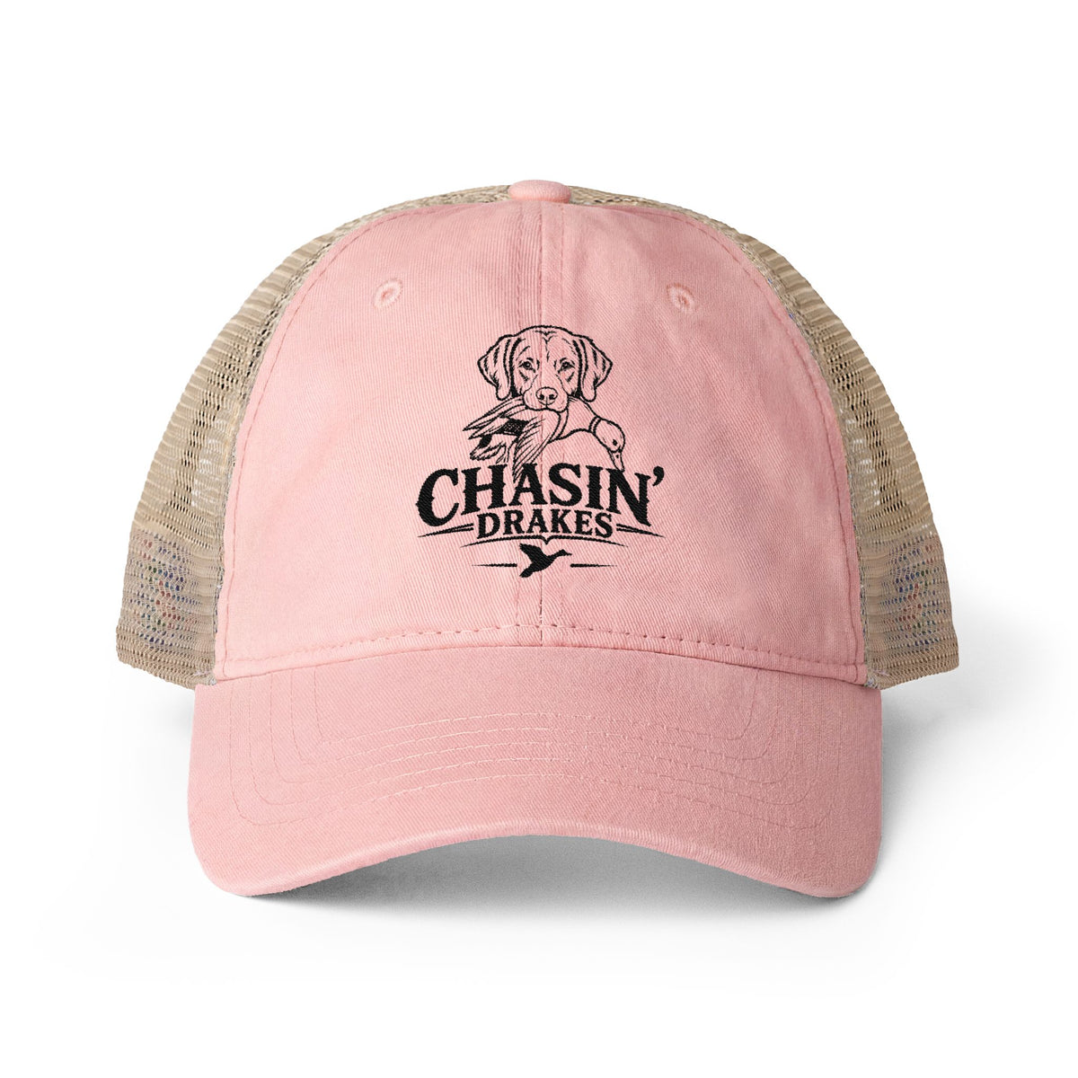 Women's CD Logo Washed Mesh-Back Cap