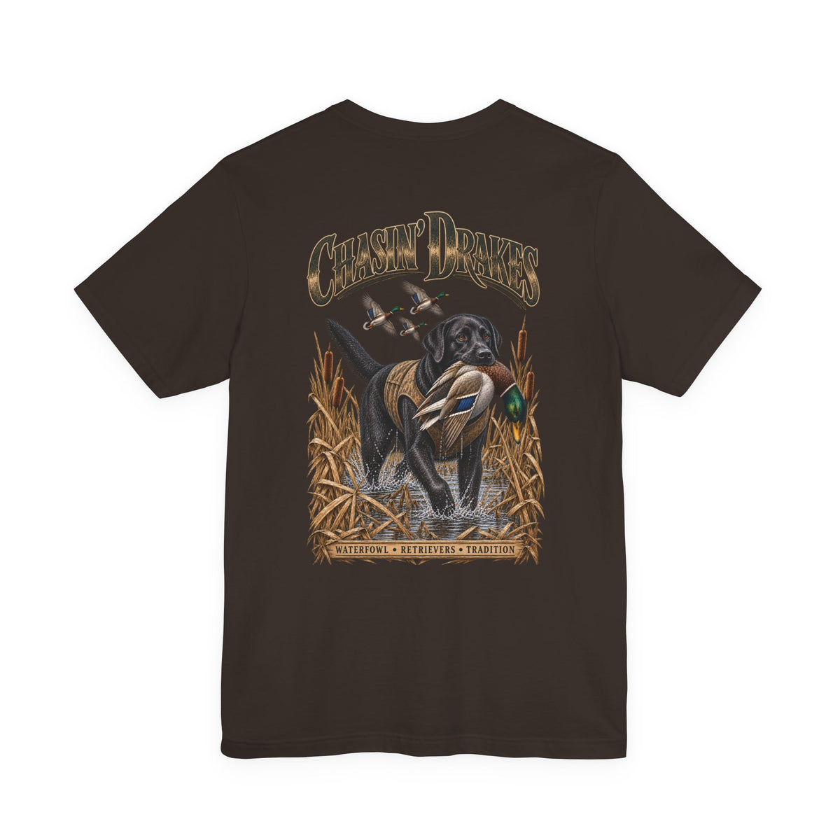 Black Lab Waterfowl Retriever T-Shirt