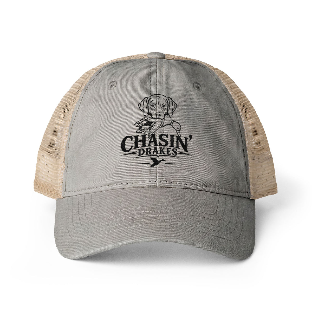 Women's CD Logo Washed Mesh-Back Cap