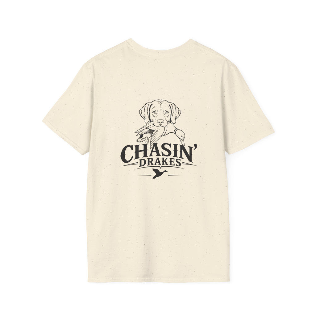 Chasin' Drakes Logo T‑Shirt — Minimal Hunting Graphic Tee