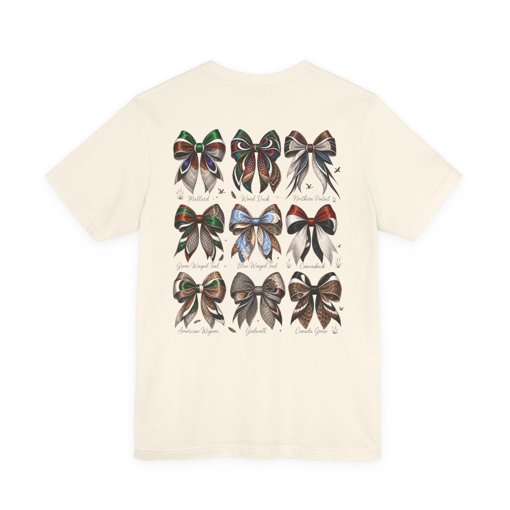 Waterfowl Bow Pattern Graphic Tee — Chasin' Drakes Chest Logo